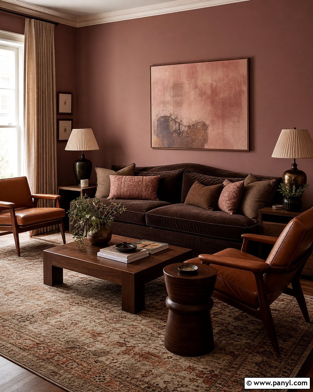 Mauve And Brown Living Room - 35 Mauve Wall Color Ideas