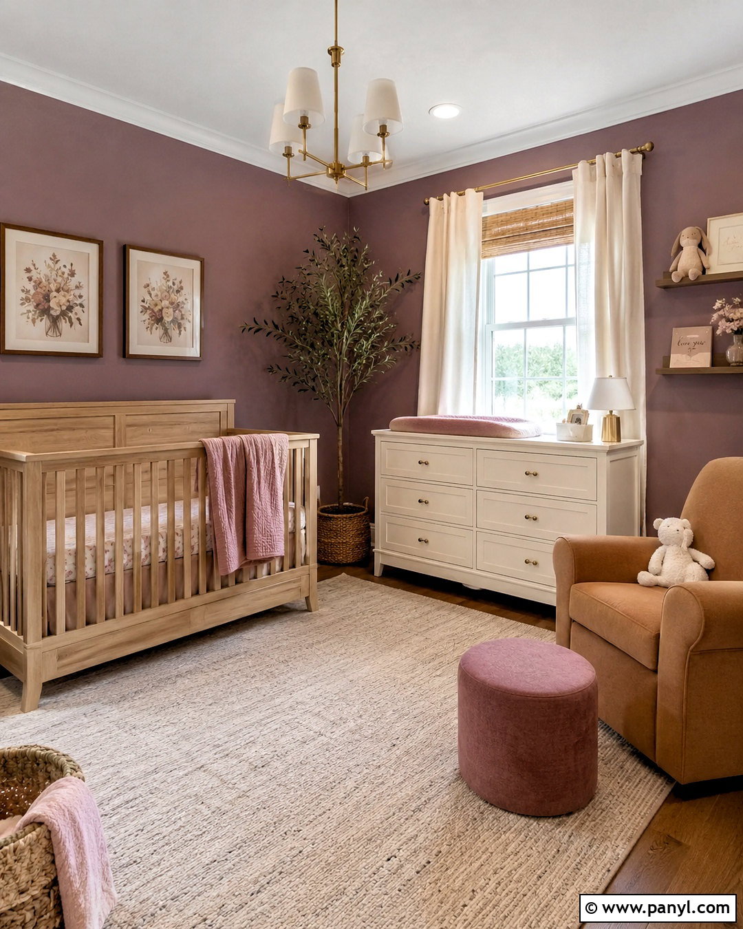 Mauve And Caramel Nursery - 20 nursery color scheme ideas
