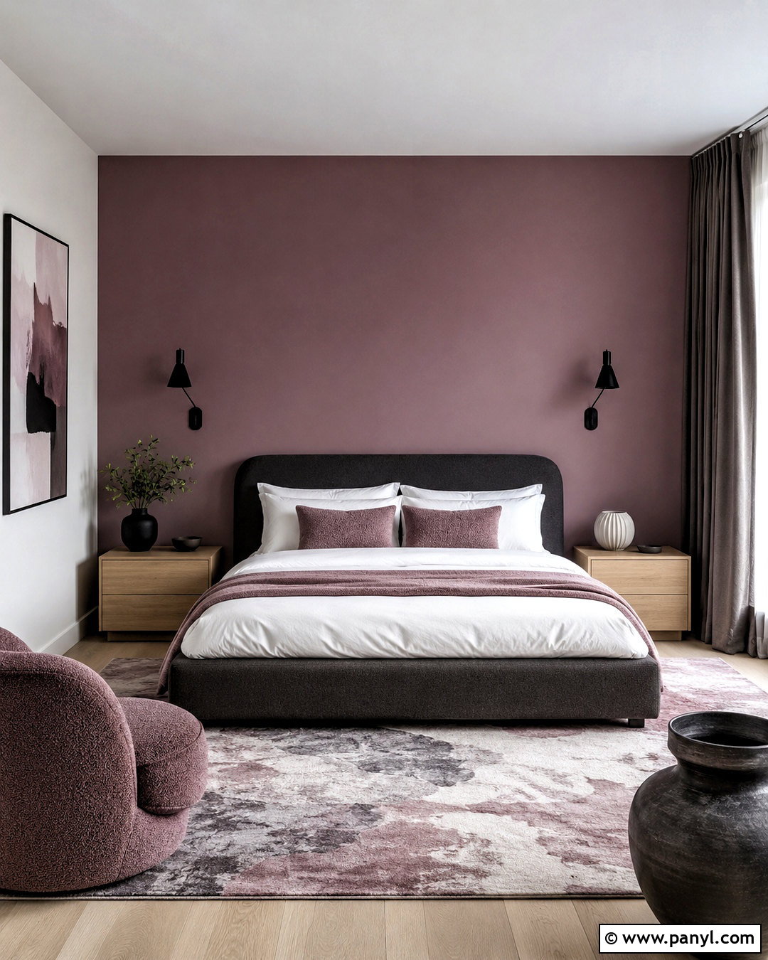 Mauve And Charcoal Gray Color Palette - 20 mauve color palette ideas