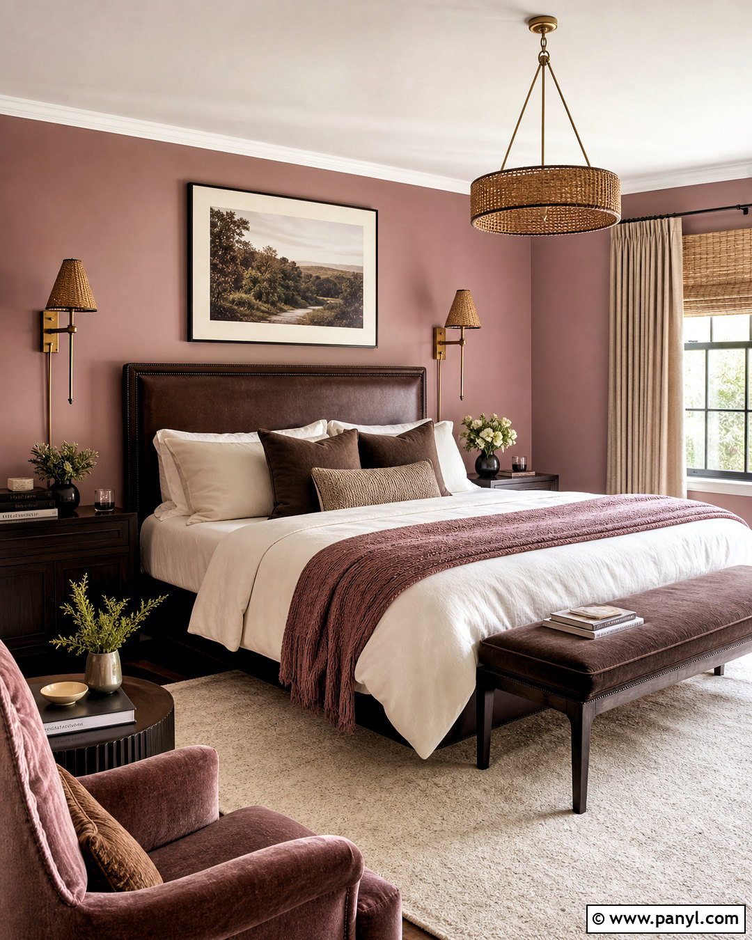 Mauve And Chocolate Brown Bedroom - 20 mauve bedroom color scheme ideas