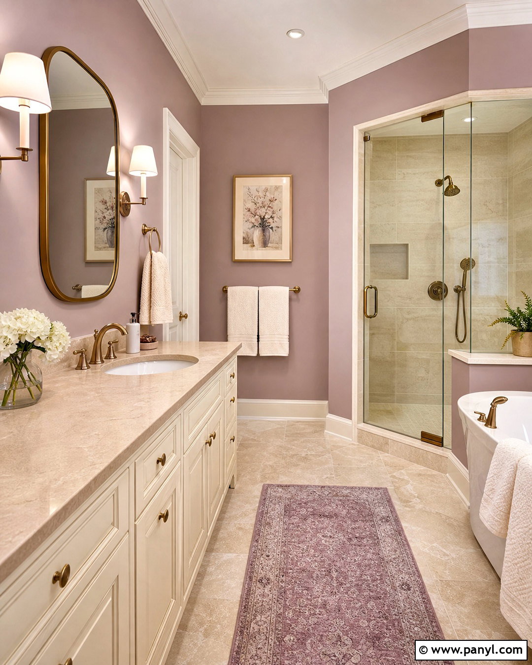 Mauve And Cream Bathroom - 20 mauve bathroom ideas
