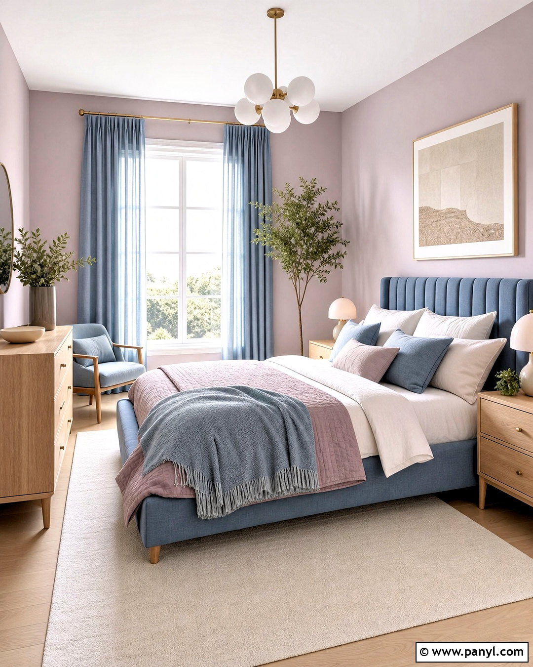 Mauve And Dusty Blue Bedroom - 20 mauve bedroom color scheme ideas