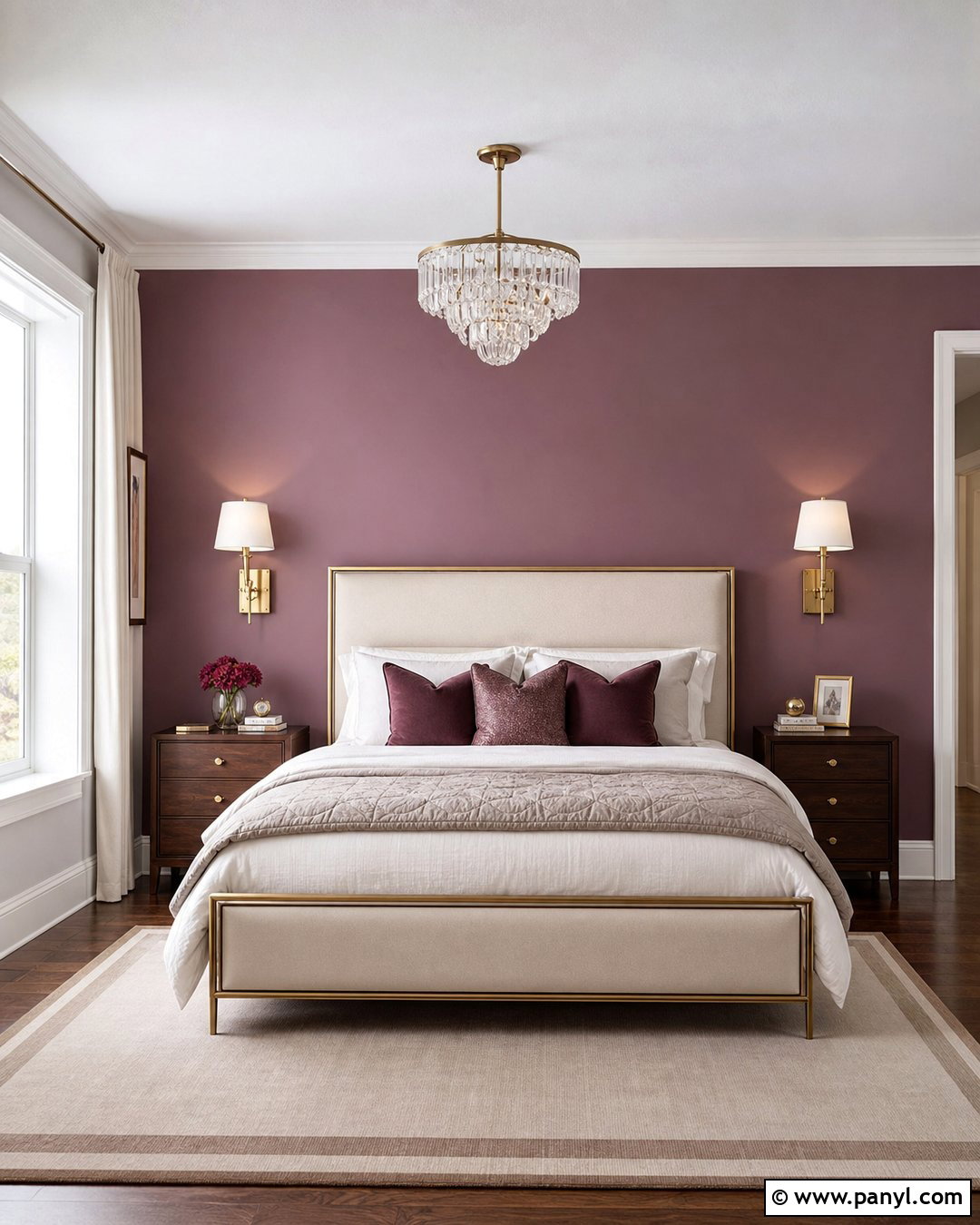 Mauve And Gold Accent Wall - 30 Mauve Accent Wall Ideas