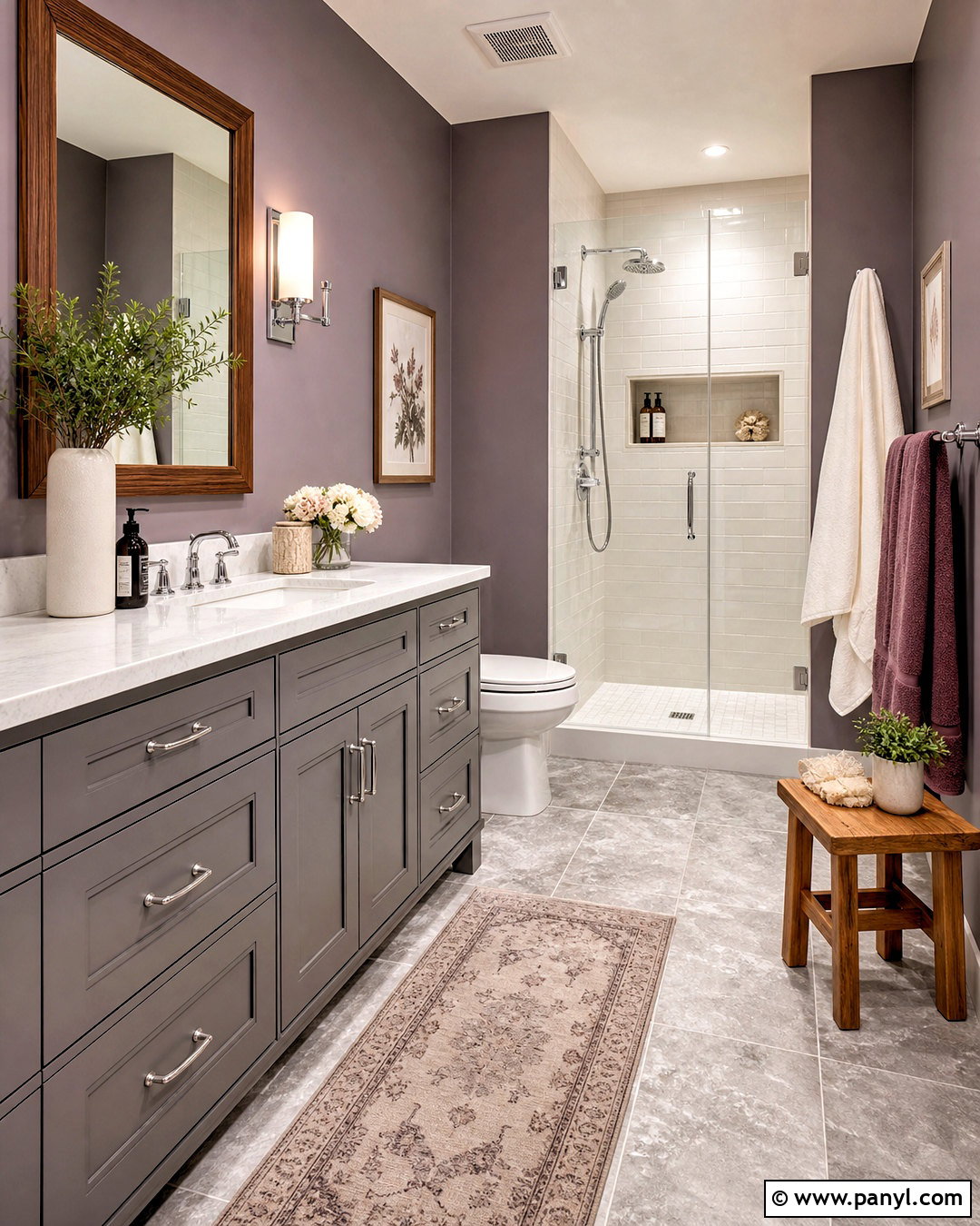 Mauve And Gray Bathroom - 20 mauve bathroom ideas