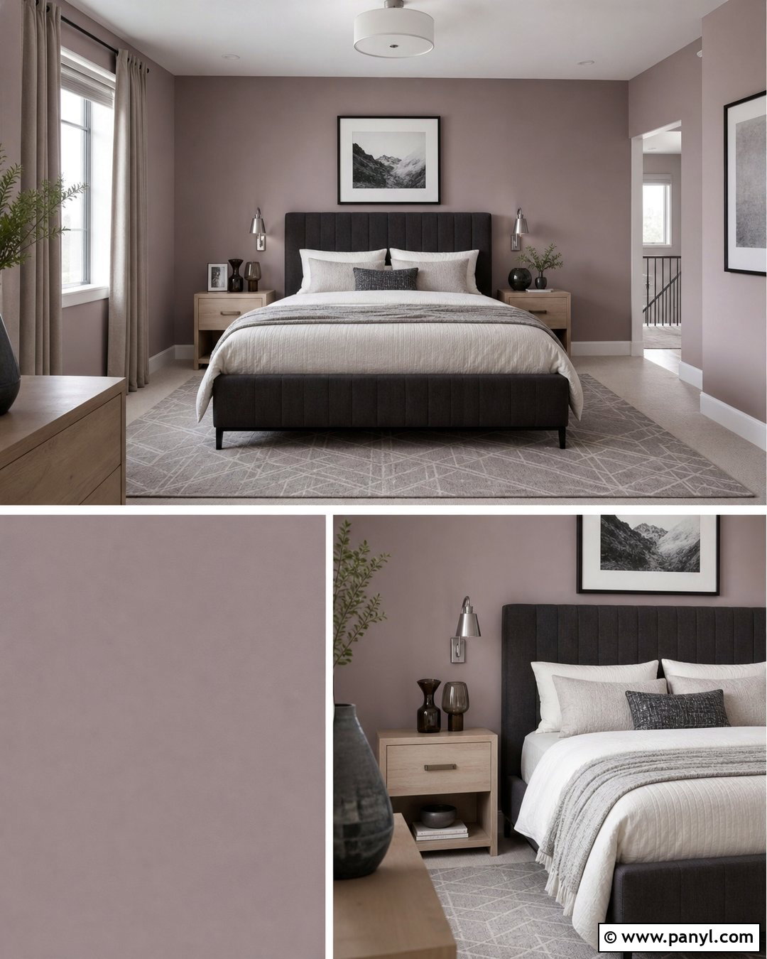 Mauve And Gray Bedroom - 35 Mauve Wall Color Ideas