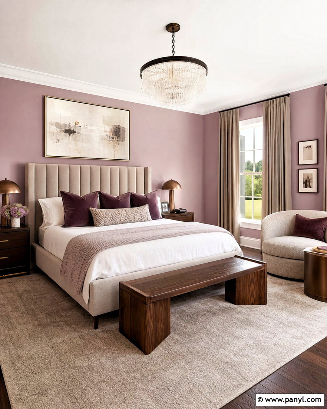 Mauve And Greige Bedroom - 20 bedroom pastel colors room ideas