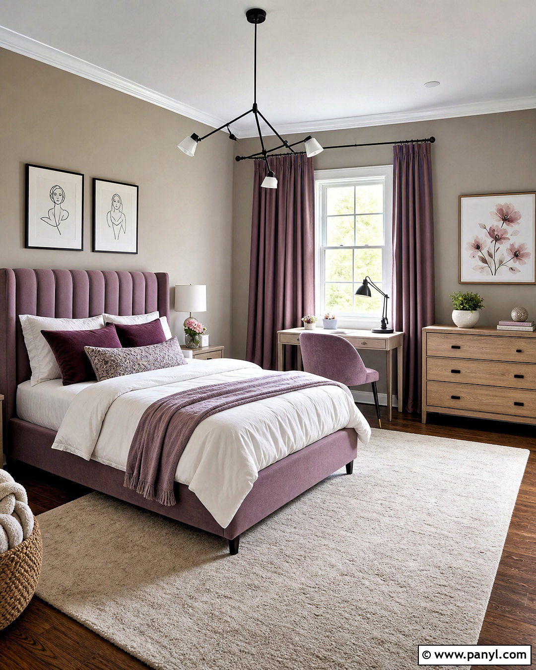 Mauve And Greige Girls Bedroom - 20 girls bedroom color ideas