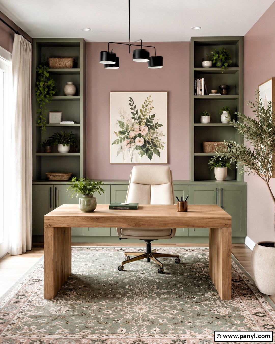 Mauve And Sage Green Office - 20 mauve office ideas