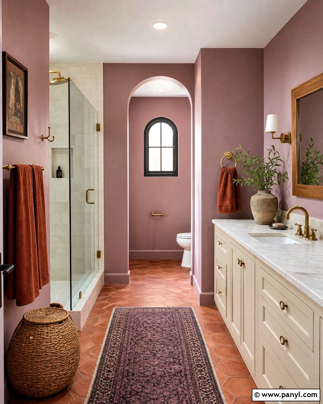 Mauve And Terracotta Bathroom - 20 mauve bathroom ideas