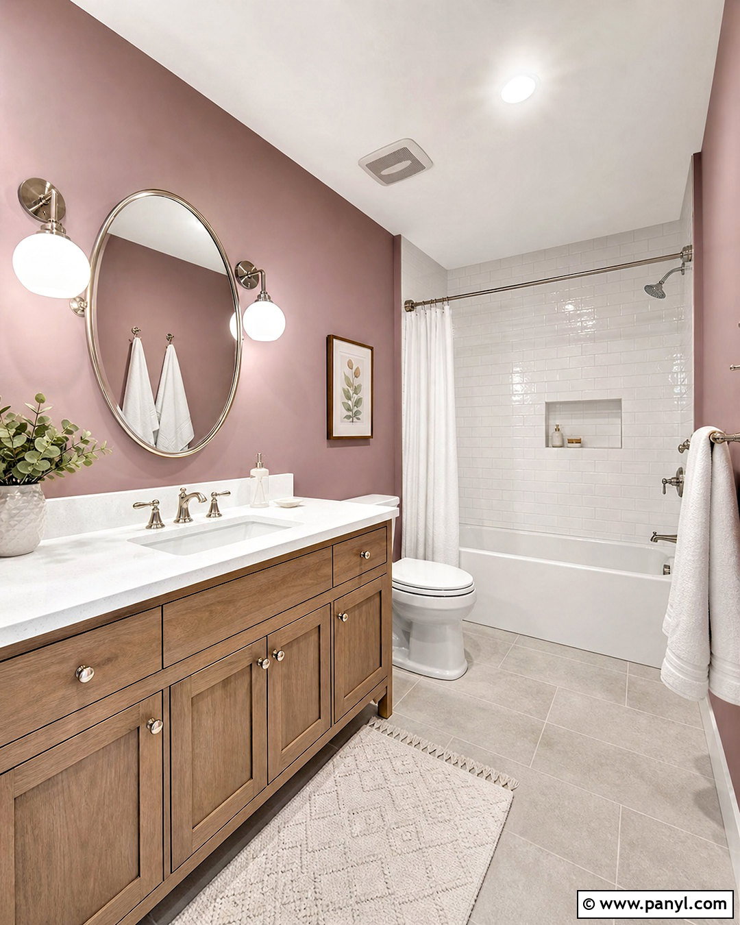Mauve And White Bathroom - 20 mauve bathroom ideas