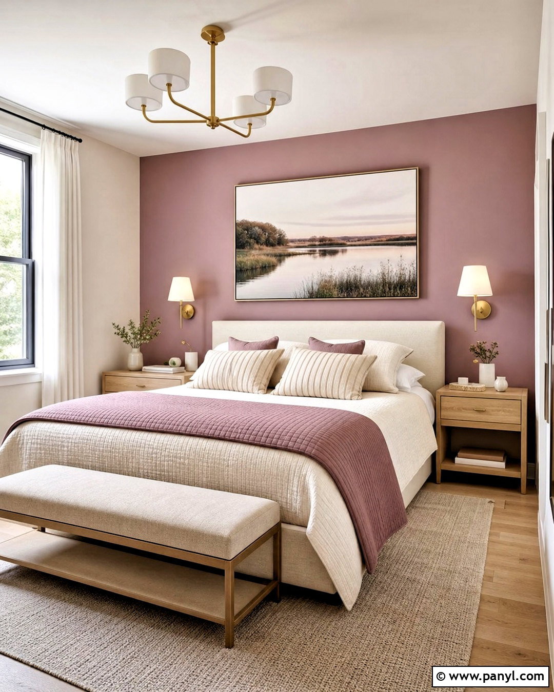 Mauve Bedroom Accent Wall - 20 mauve bedroom ideas