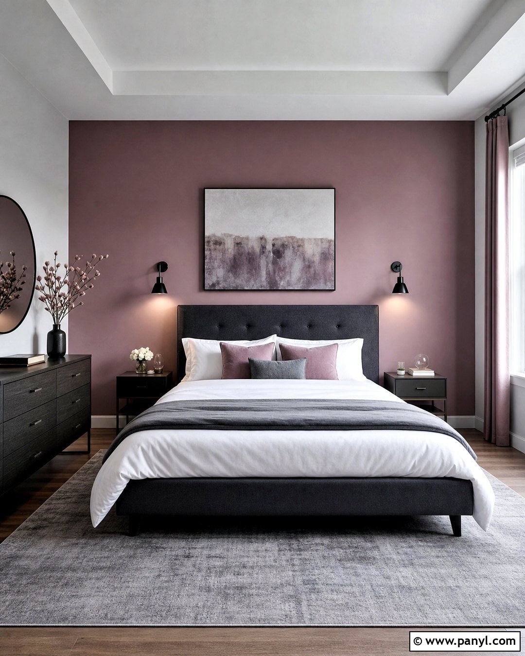 Mauve Bedroom With Gray - 20 mauve bedroom ideas