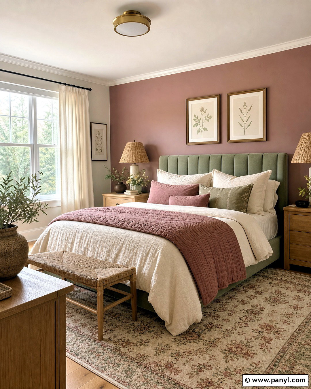 Mauve Bedroom With Sage Green - 20 mauve room ideas