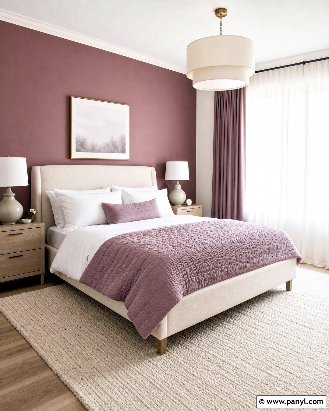 Mauve Bedroom With White - 20 mauve bedroom ideas