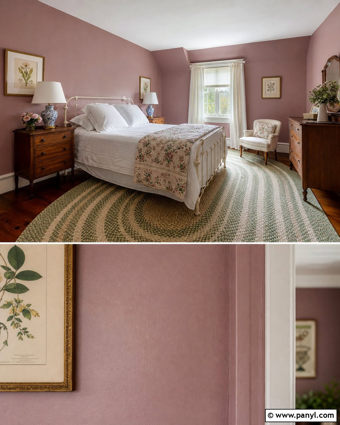 Mauve Cottage Bedroom - 35 Mauve Wall Color Ideas