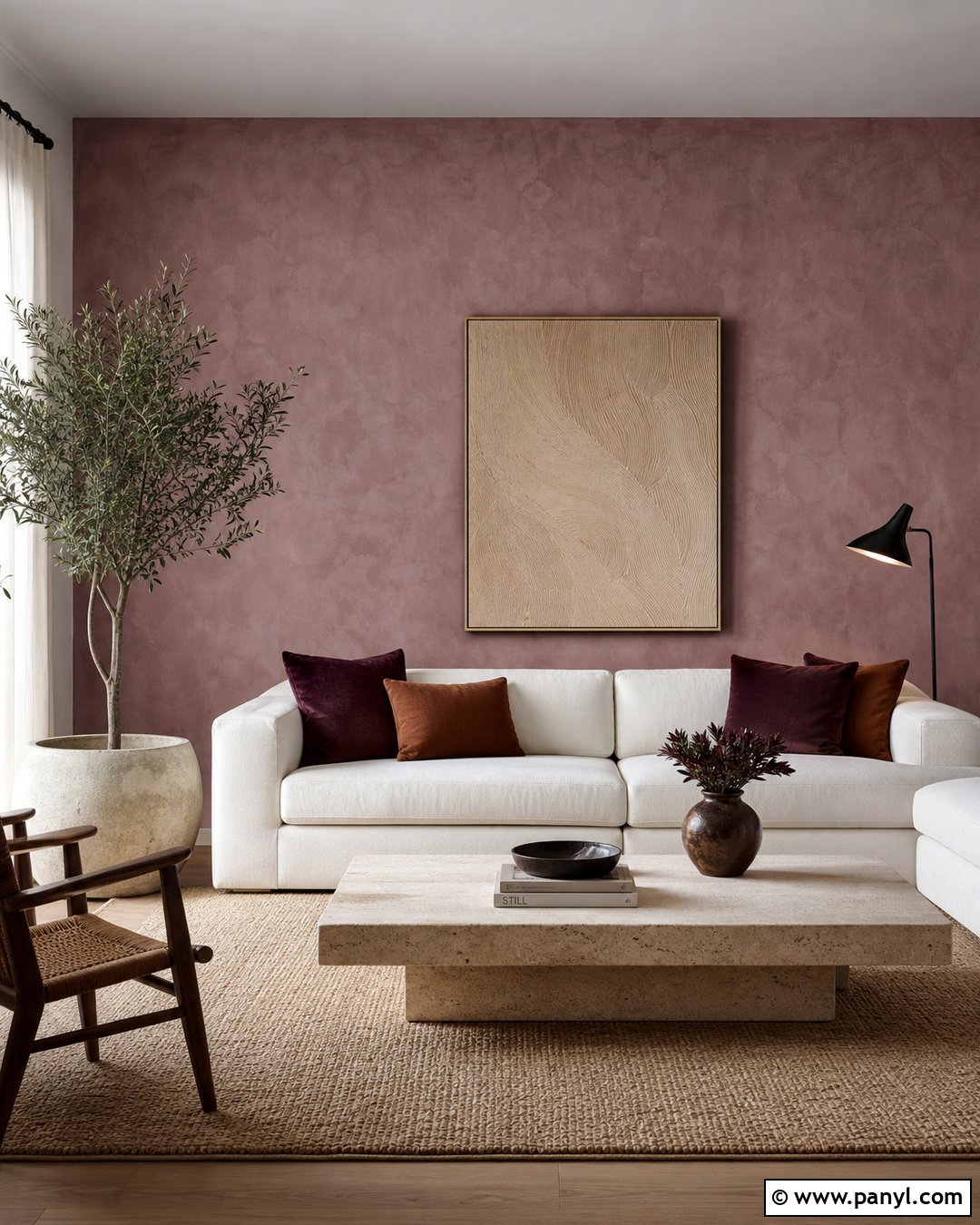 Mauve Limewash Accent Wall - 30 Mauve Accent Wall Ideas