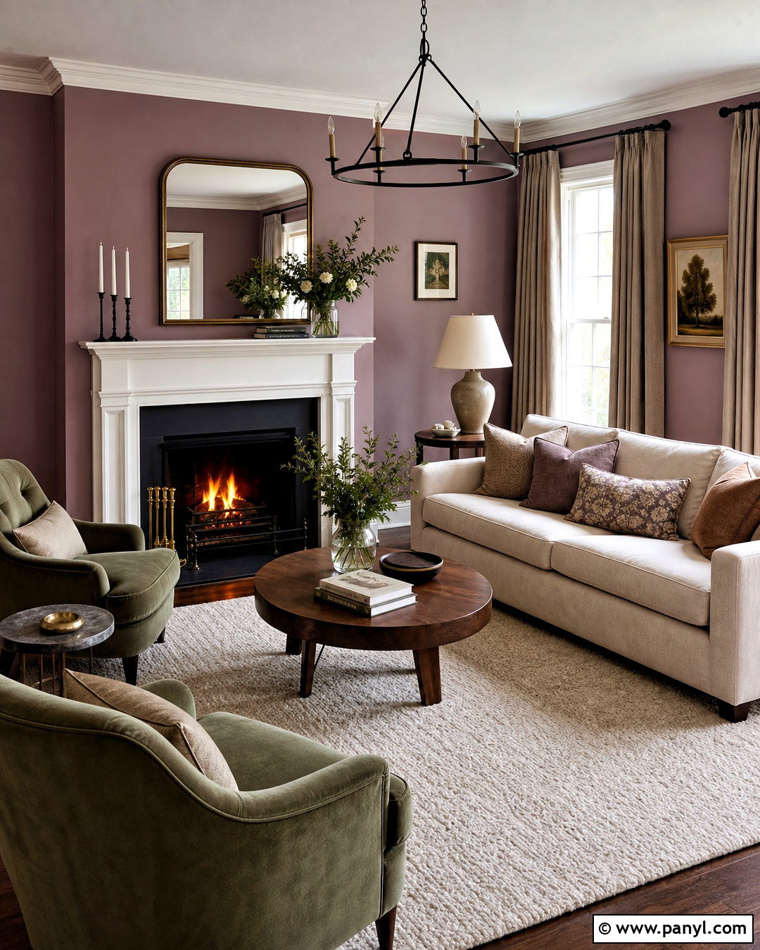 Mauve Living Room With Fireplace - 20 mauve living room ideas