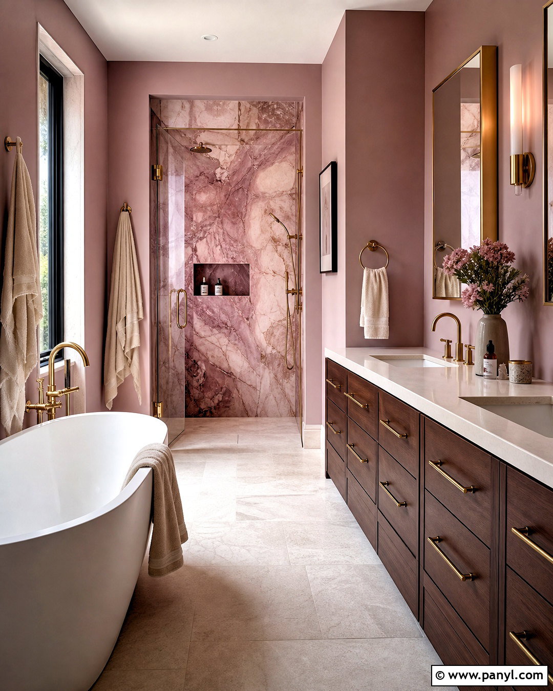 Mauve Marble Bathroom - 20 mauve bathroom ideas