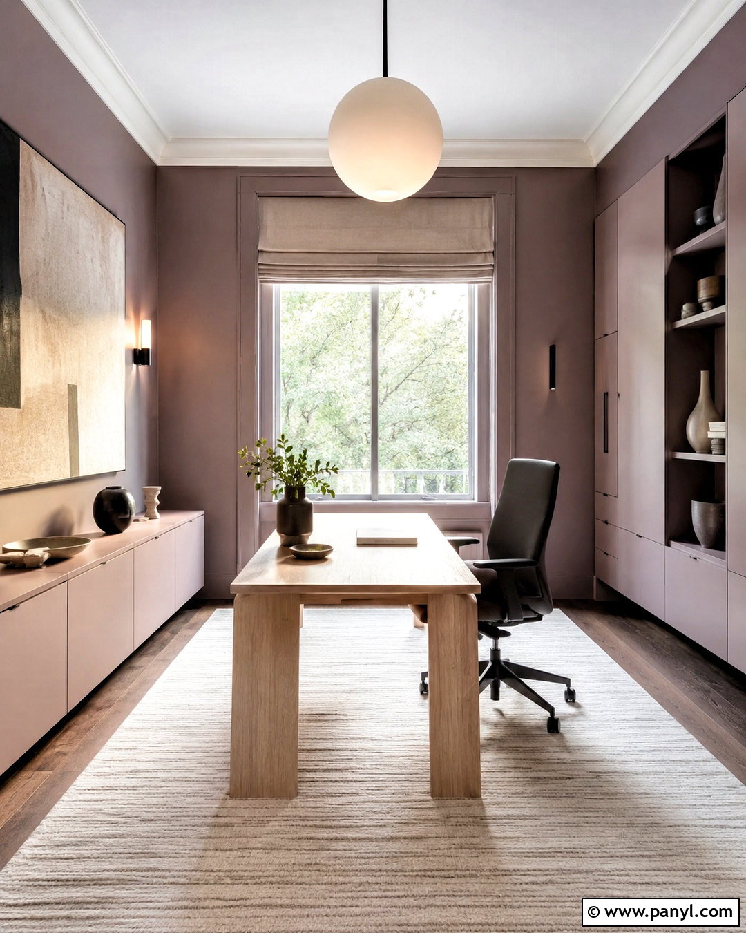 Mauve Modern Office - 20 mauve office ideas