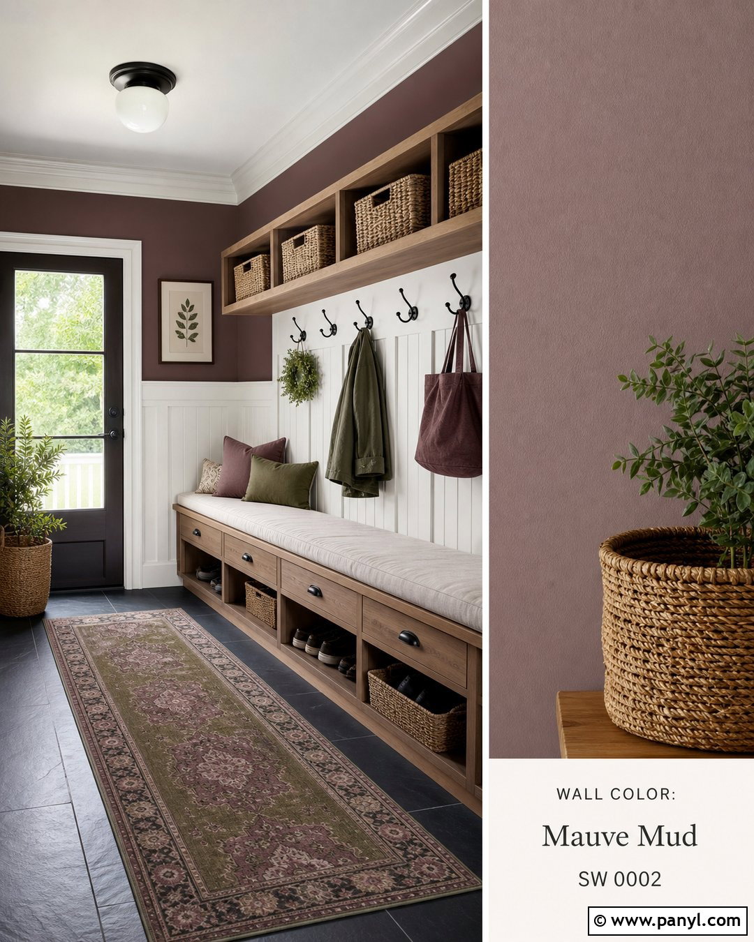 Mauve Mudroom - 35 Mauve Wall Color Ideas