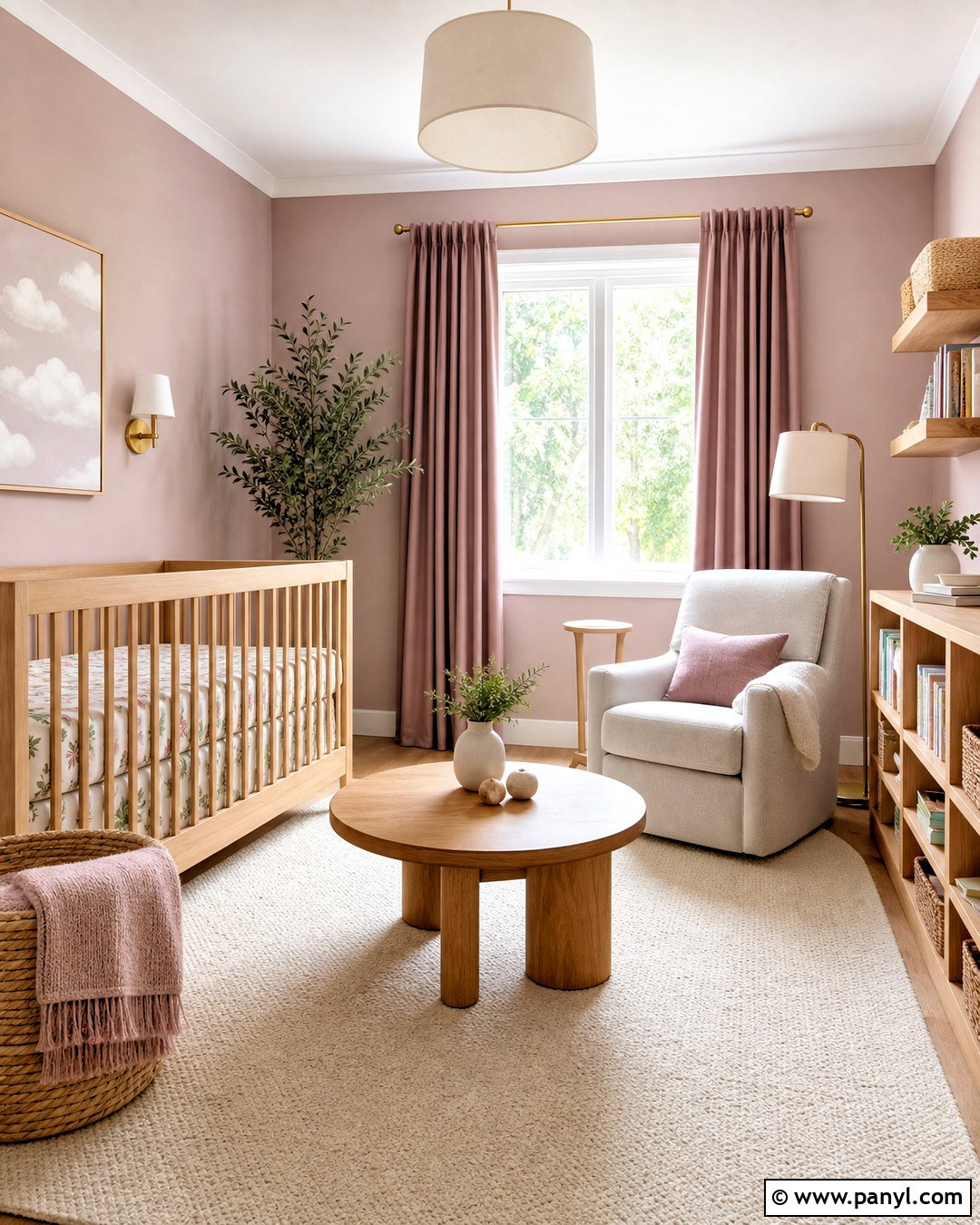 Mauve Nursery With Warm White - 20 mauve room ideas