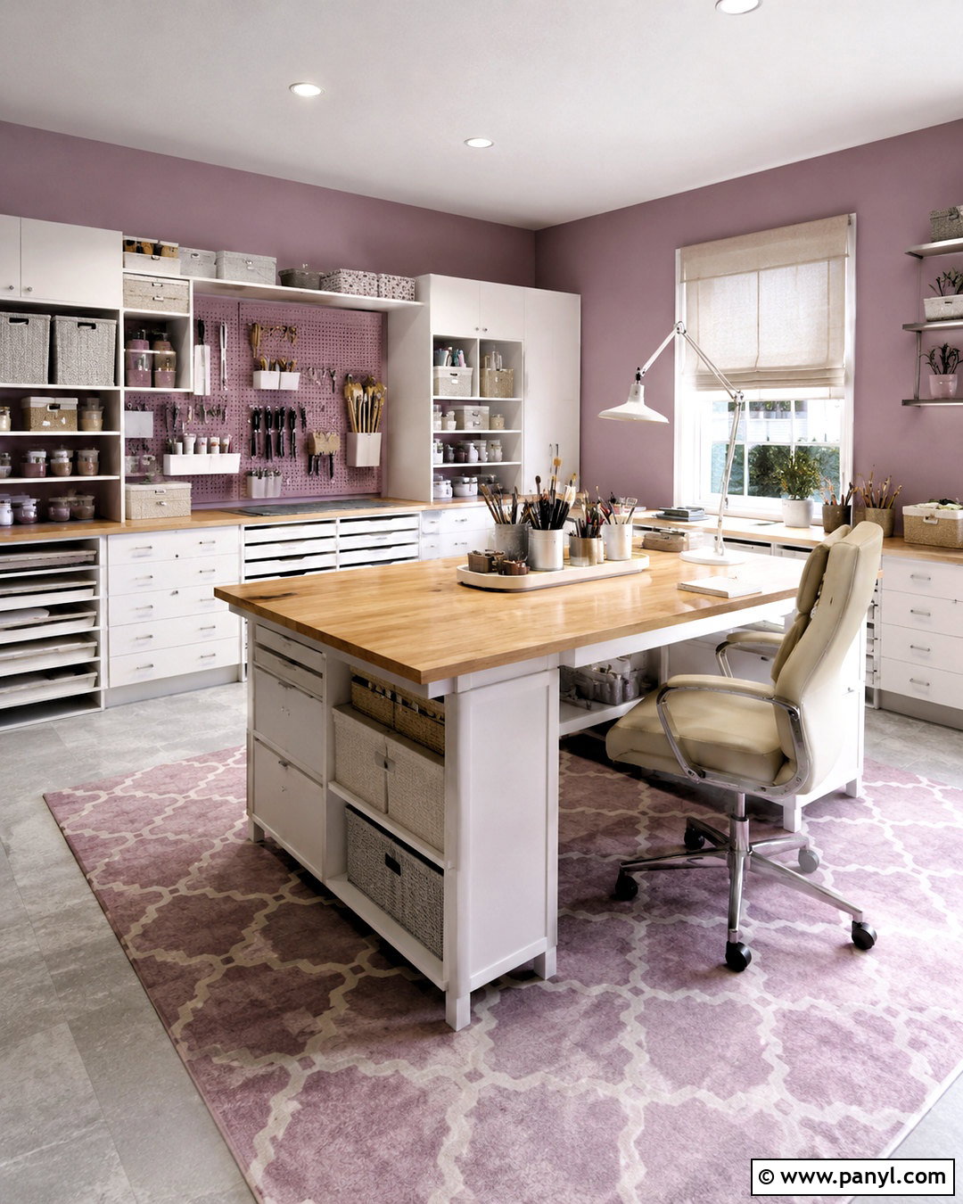 Mauve Office Craft Room - 20 mauve office ideas