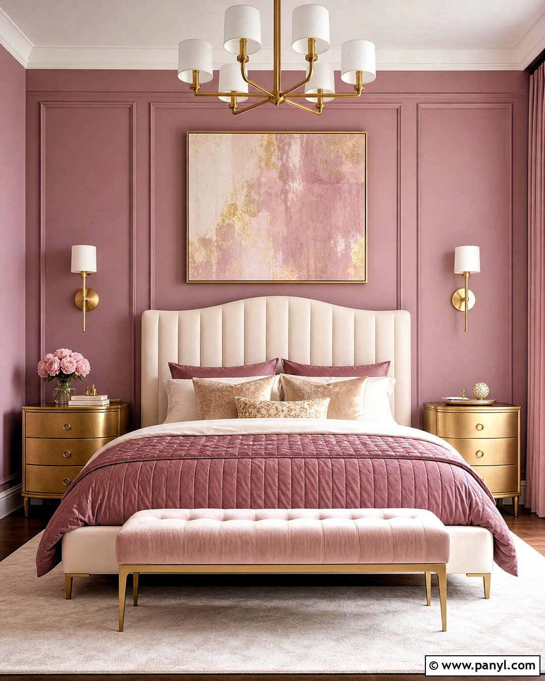 Mauve Pink And Gold Bedroom - 20 mauve pink bedroom ideas