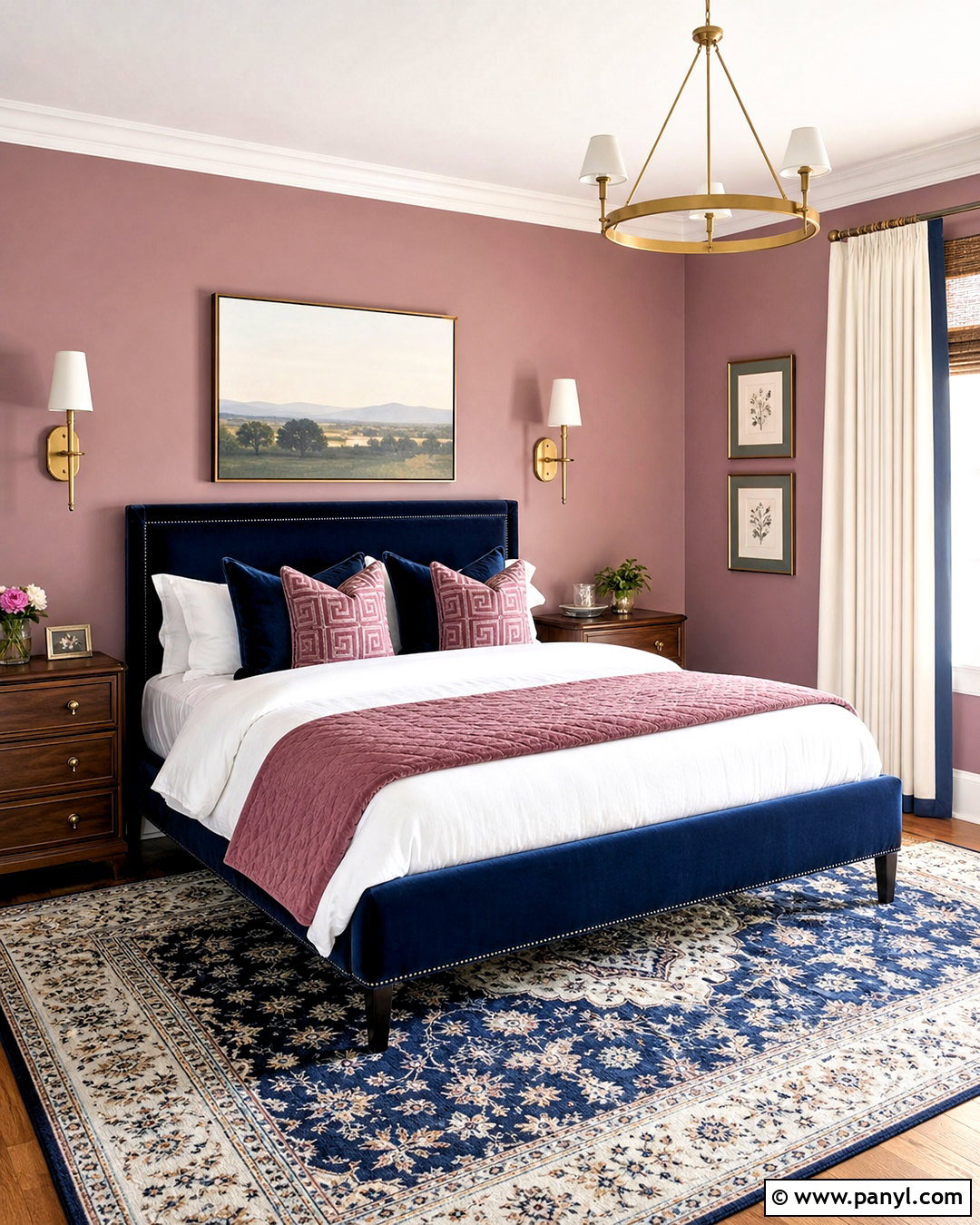 Mauve Pink And Navy Bedroom - 20 mauve pink bedroom ideas