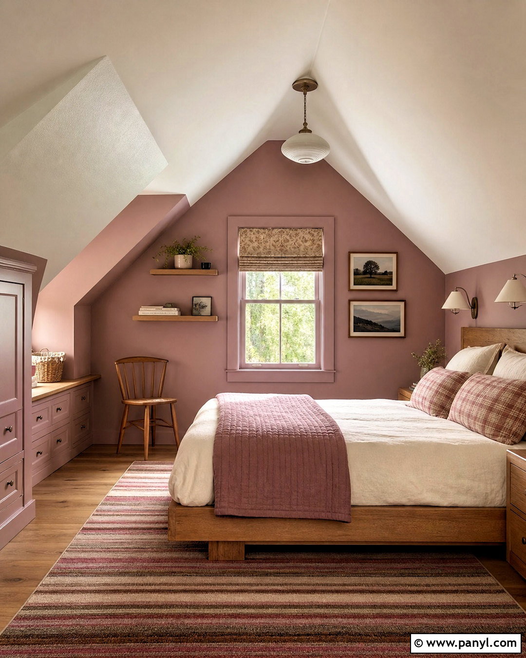 Mauve Pink Attic Bedroom - 20 mauve pink bedroom ideas