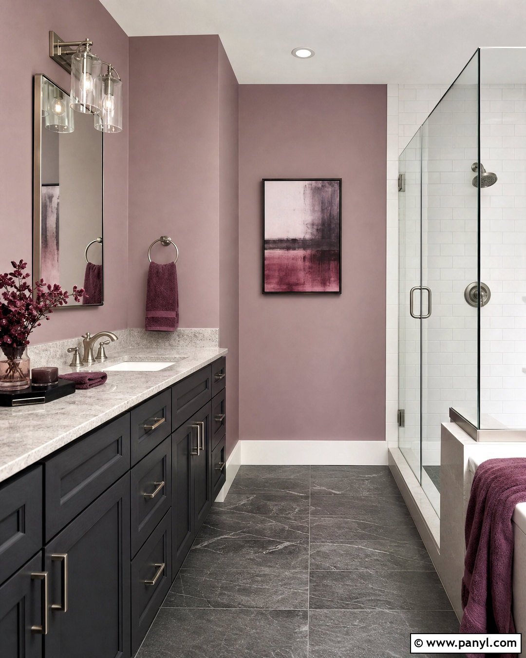 Mauve Pink Bathroom - 20 pink bathroom paint ideas