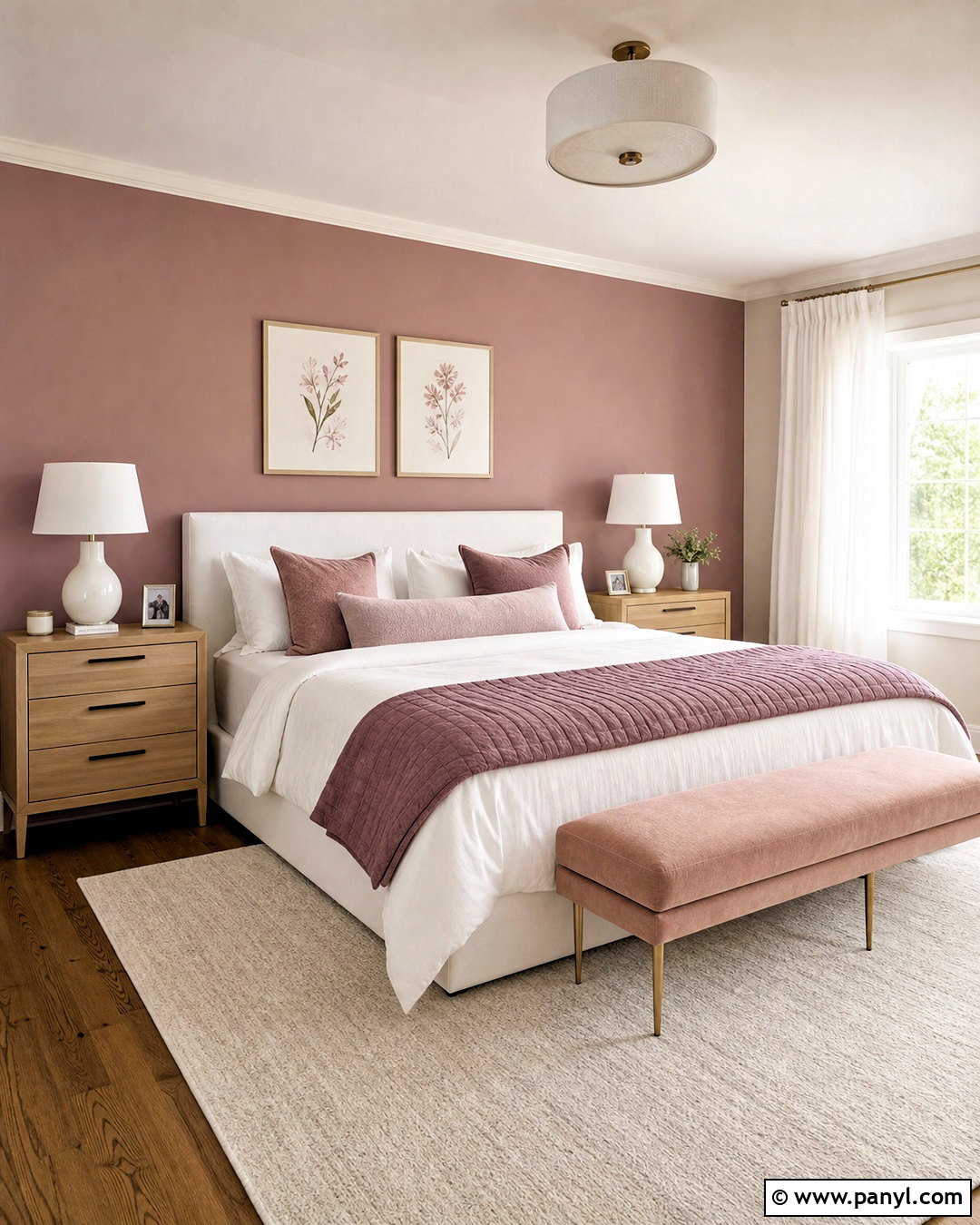 Mauve Pink Bedroom With White - 20 mauve pink bedroom ideas