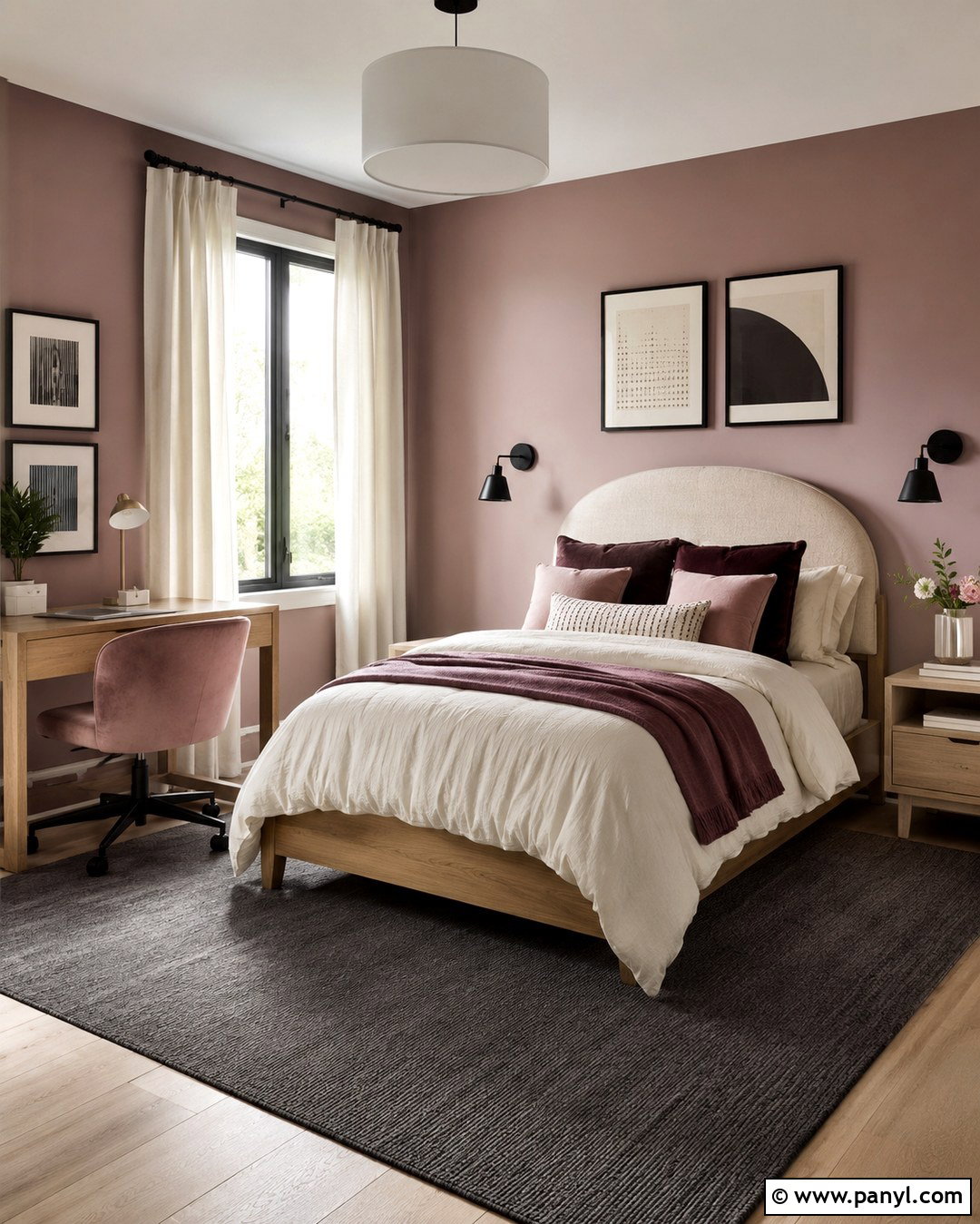 Mauve Pink Girls Room - 20 Pink Wall Colors For Girls Room Ideas