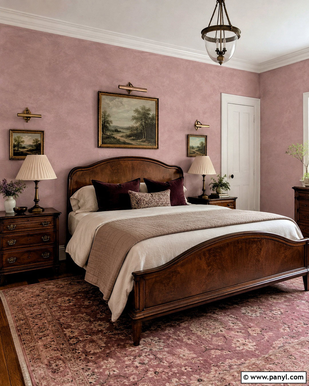 Mauve Pink Limewash Bedroom - 20 pink limewash bedroom ideas