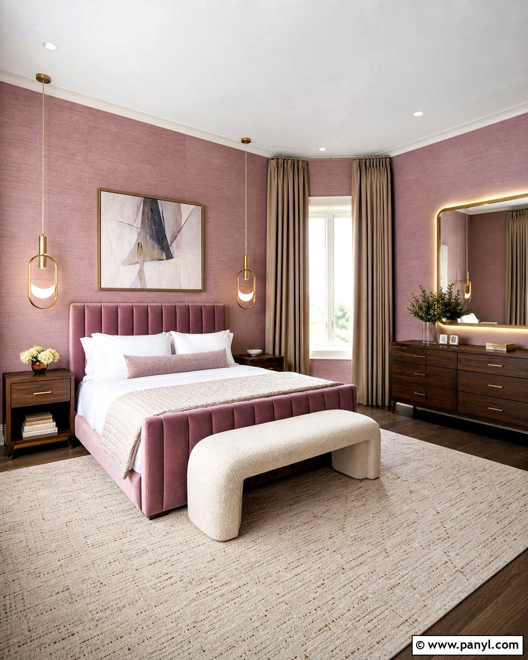 Mauve Pink Luxury Bedroom - 20 mauve pink bedroom ideas