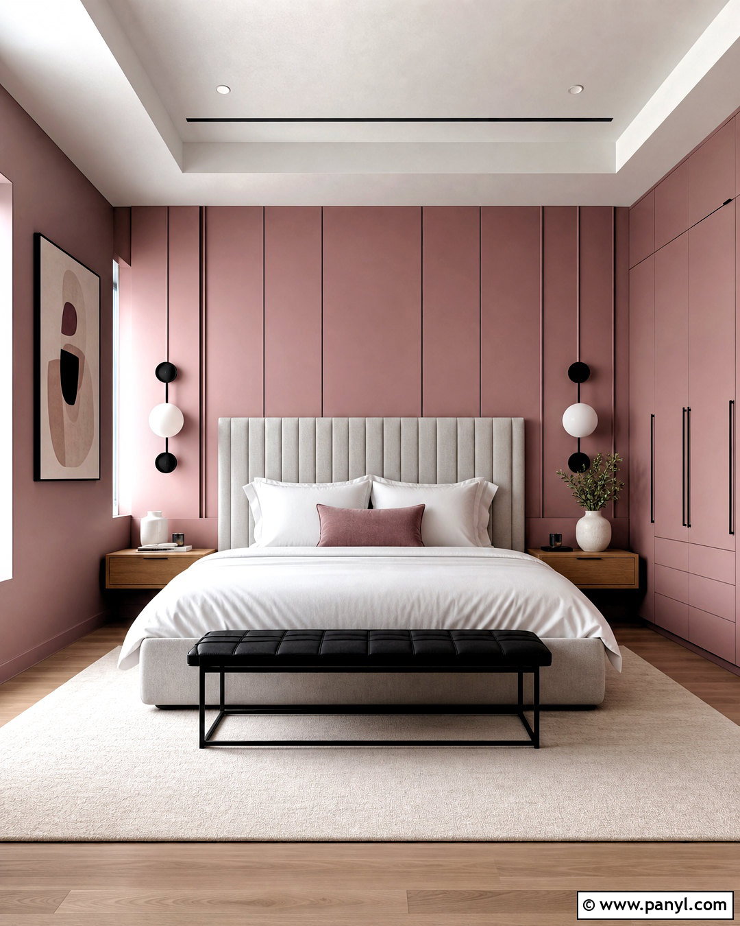 Mauve Pink Modern Bedroom - 20 mauve pink bedroom ideas