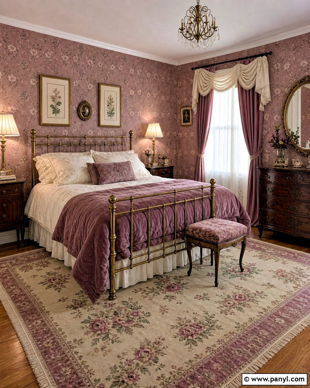 Mauve Pink Vintage Bedroom - 20 mauve pink bedroom ideas