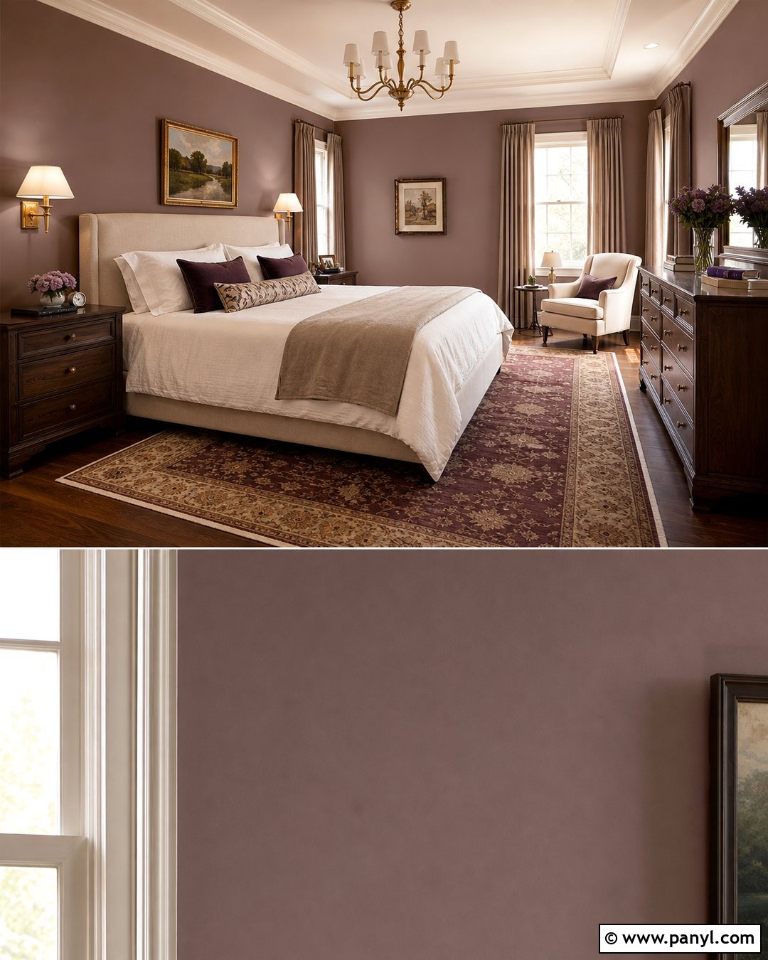 Mauve Primary Bedroom - 35 Mauve Wall Color Ideas