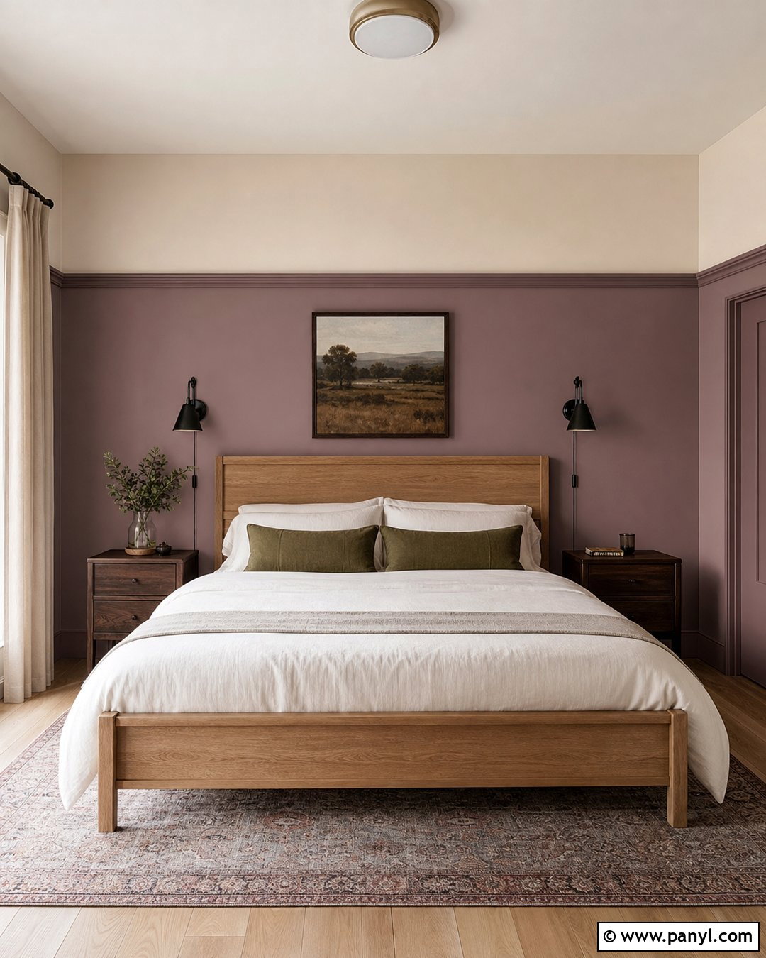 Mauve Two Tone Walls - 35 Mauve Wall Color Ideas