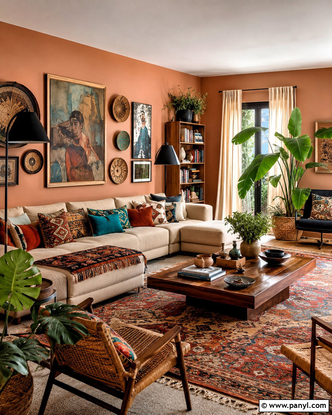 Maximalist Boho Living Room - 20 modern maximalist decor ideas