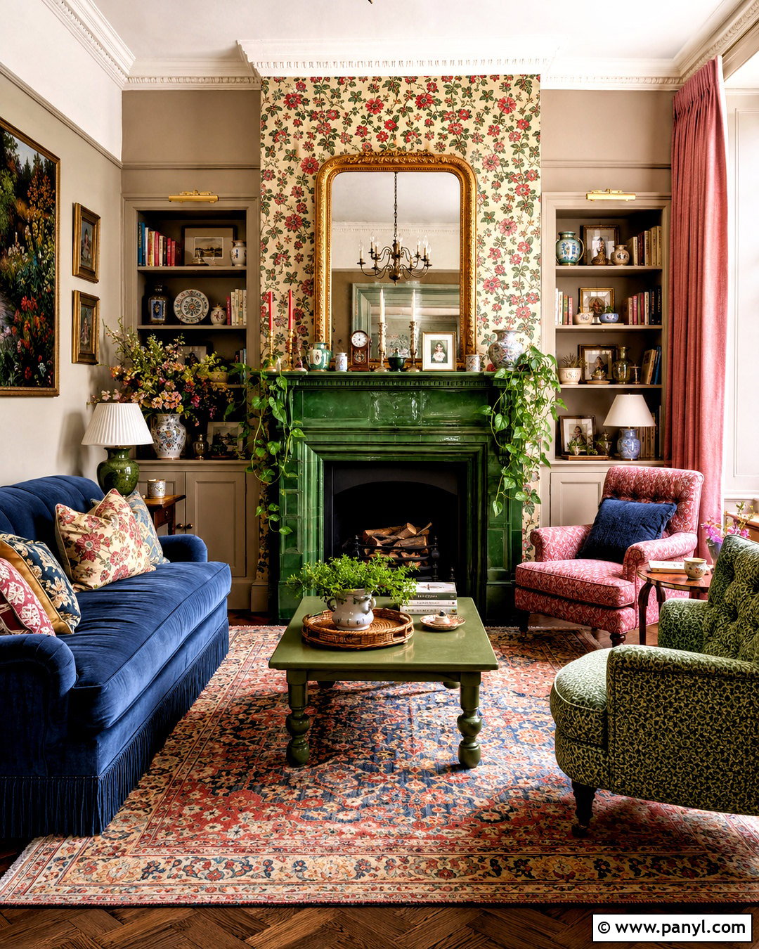 Maximalist Fireplace Mantel Living Room - 20 diy maximalist decor ideas