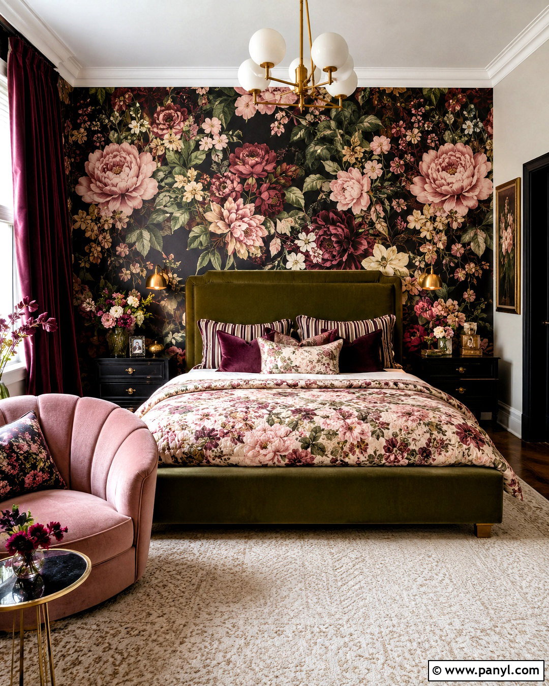 Maximalist Floral Bedroom - 20 modern maximalist decor ideas