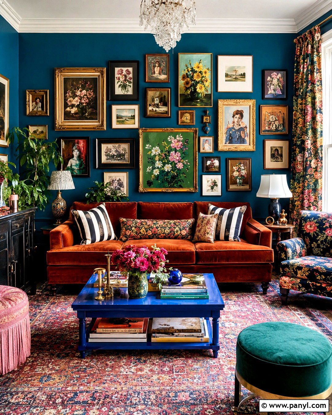 Maximalist Gallery Wall Living Room - 20 diy maximalist decor ideas