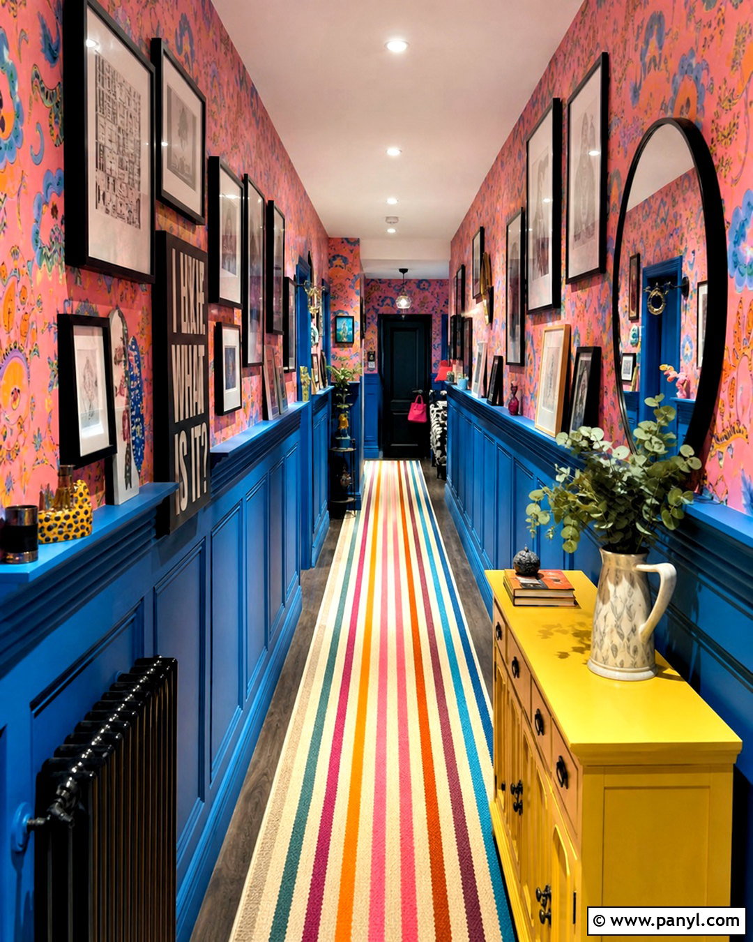 Maximalist Hallway - 20 bright maximalist decor ideas