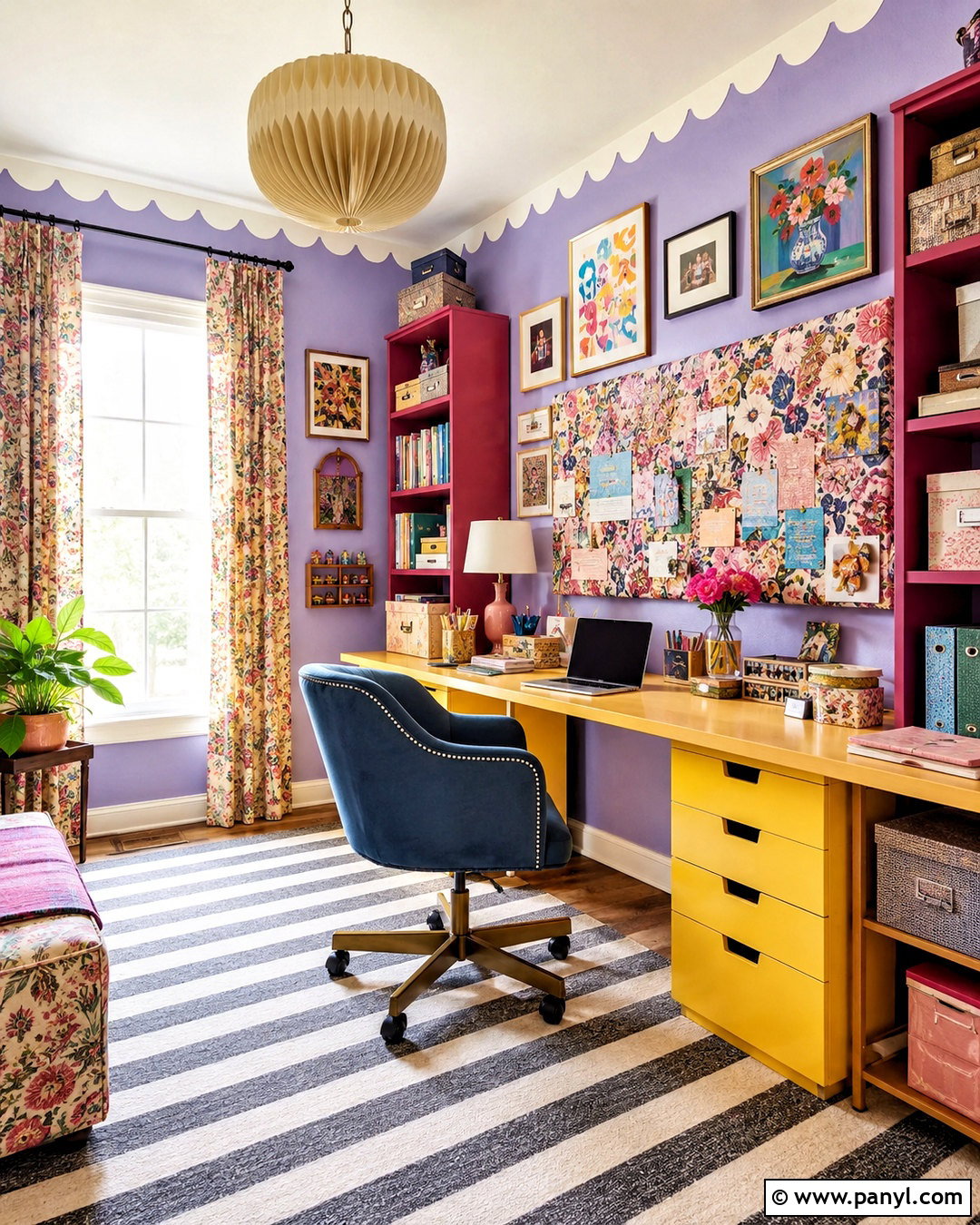Maximalist Handmade Home Office - 20 diy maximalist decor ideas