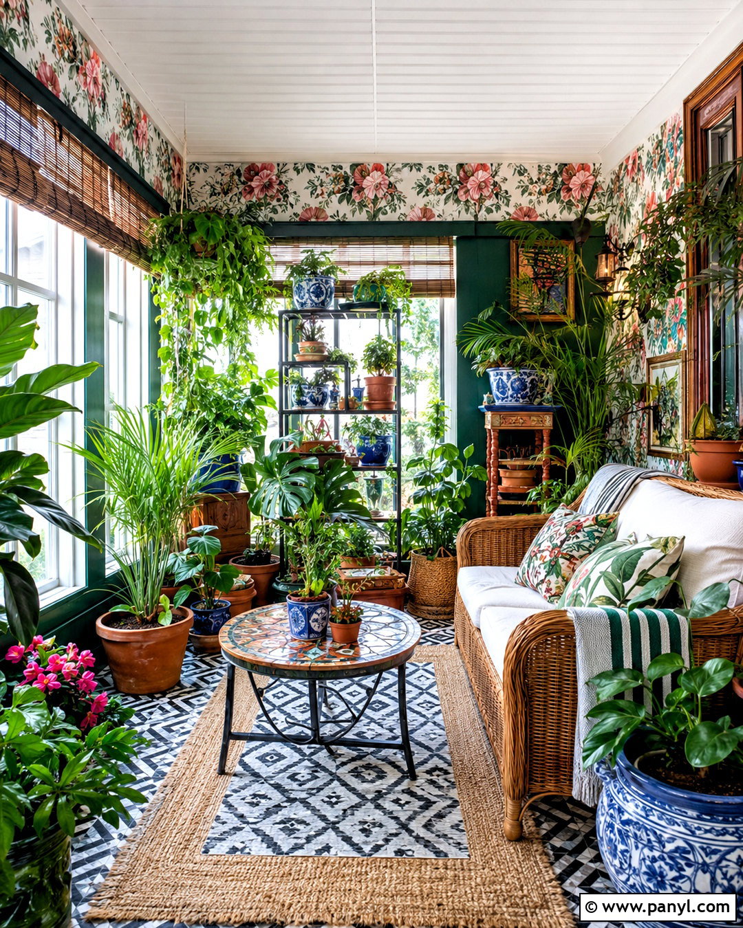 Maximalist Indoor Plant Sunroom - 20 diy maximalist decor ideas