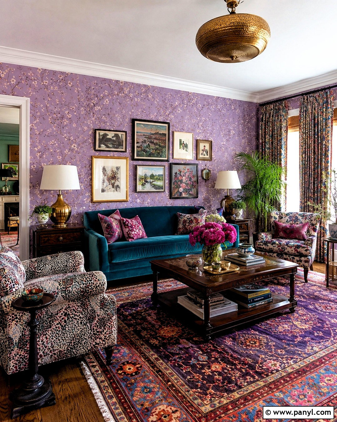 Maximalist Lilac Interior - 20 lilac interior ideas