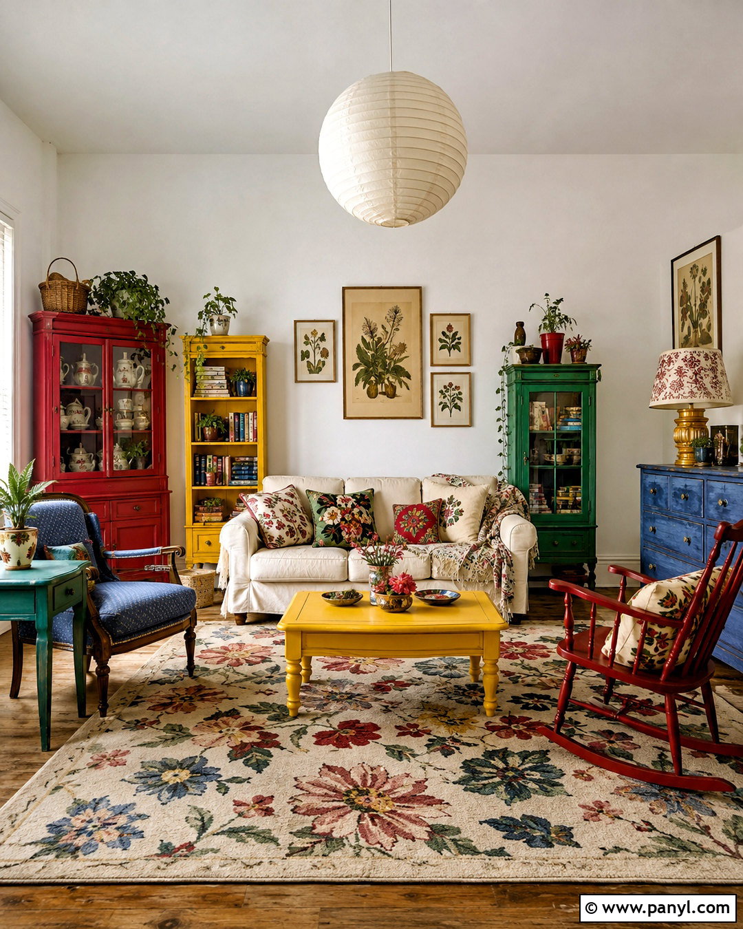 Maximalist Patchwork Wallpaper Powder Room - 20 diy maximalist decor ideas