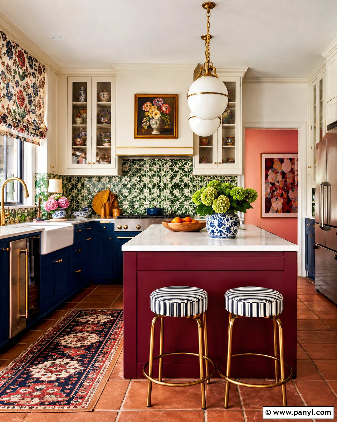 Maximalist Patterned Kitchen - 20 modern maximalist decor ideas