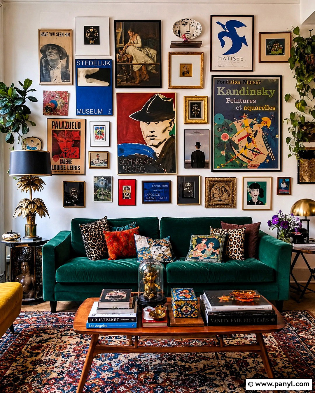 Maximalist Poster Wall - 20 poster wall ideas aesthetic ideas