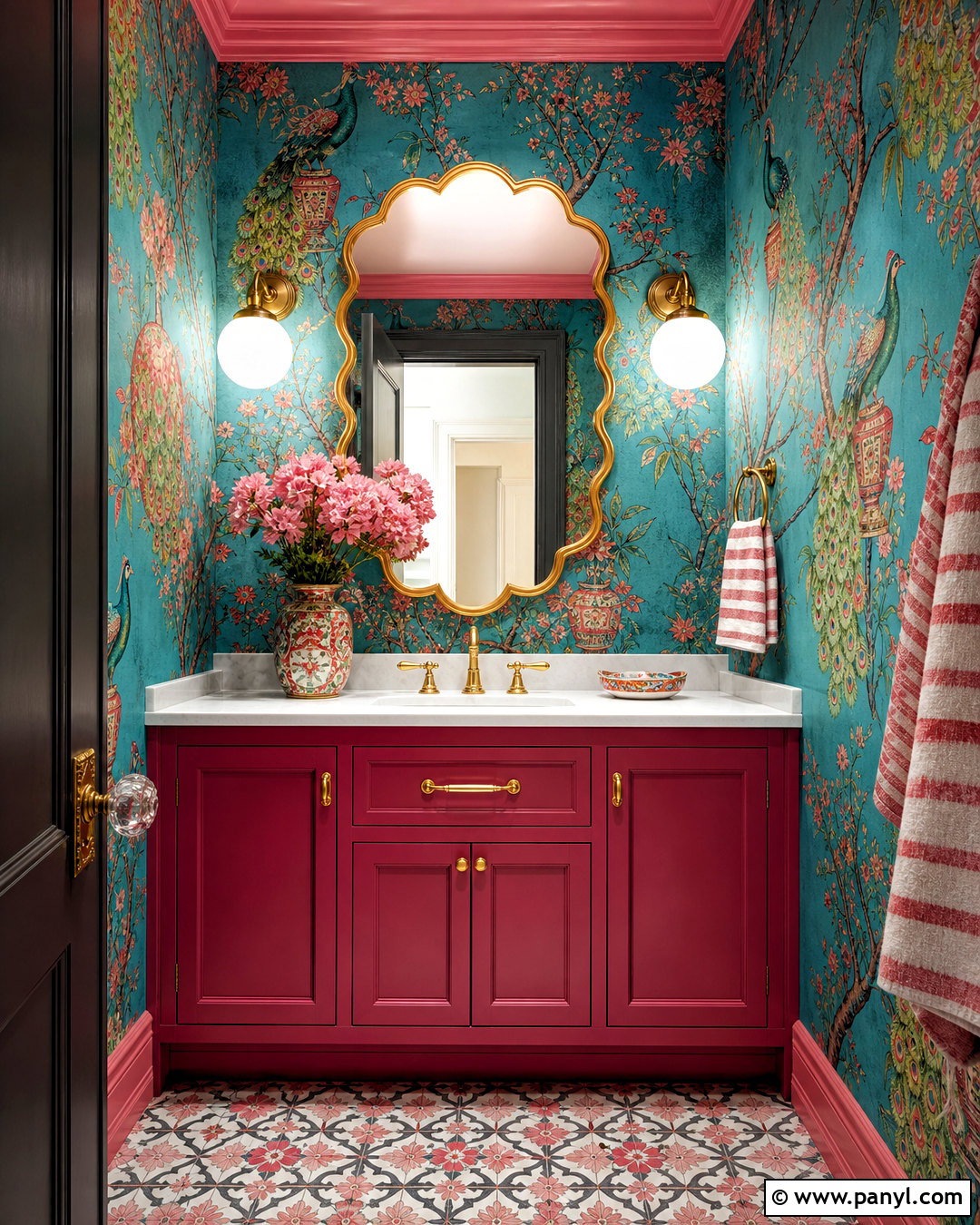 Maximalist Powder Room - 20 bright maximalist decor ideas